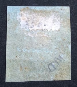 QV sg14 2d blue (C-I) plate 3 – fine mint example
