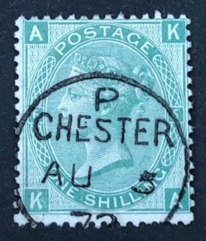 QV sg117 1s green (K-A) plate 6 with fine Chester cds