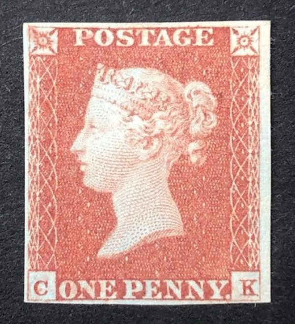QV sg8 1d red-brown (C-K) plate 84 - mounted mint