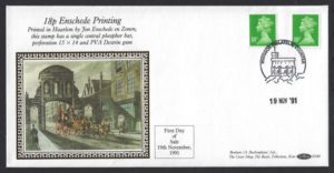 19-11-1991 18p Enschede printing Benham FDC
