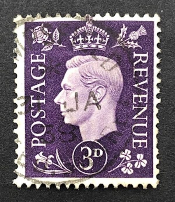 KGVI sg467 3d violet with First Day Issue Limpsfield 31st Jan 1938 cds