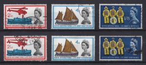 1963 Lifeboat Conference ordinary + phosphor sets - good used